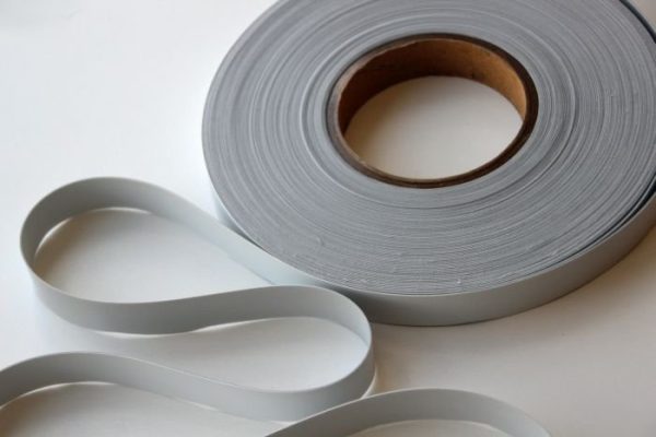 Fita Refletora Prata Elástica Costura 25mm