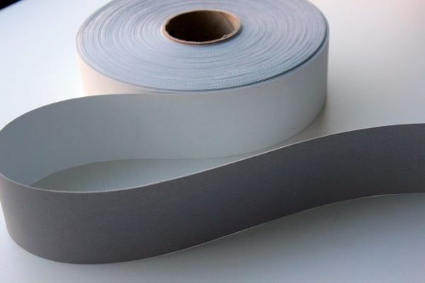 Fita Refletora Prata Anti-Fogo Costura R300 50mm
